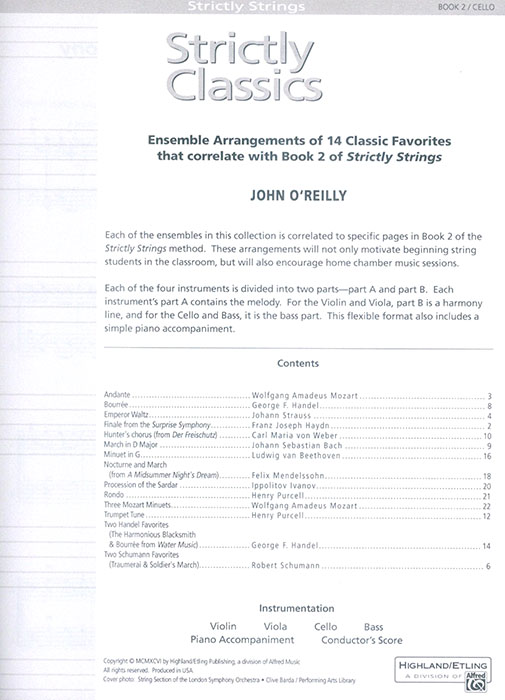 Strictly Classics Book 2 Cello Strictly Classics Book 2 Cello