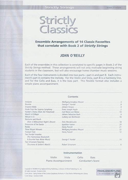 Strictly Classics Book 2 Violin Strictly Classics Book 2 Violin
