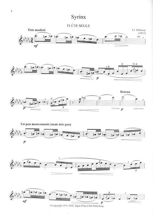 CL. Debussy Syrinx Flûte Seule