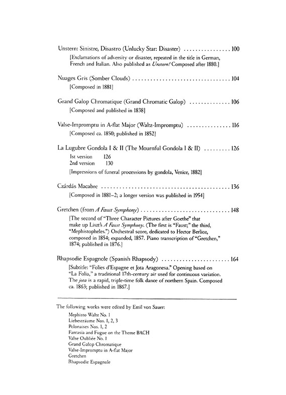 Franz Liszt Mephisto-Walzer and Other Works for Solo Piano Franz Liszt Mephisto-Walzer and Other Works for Solo Piano