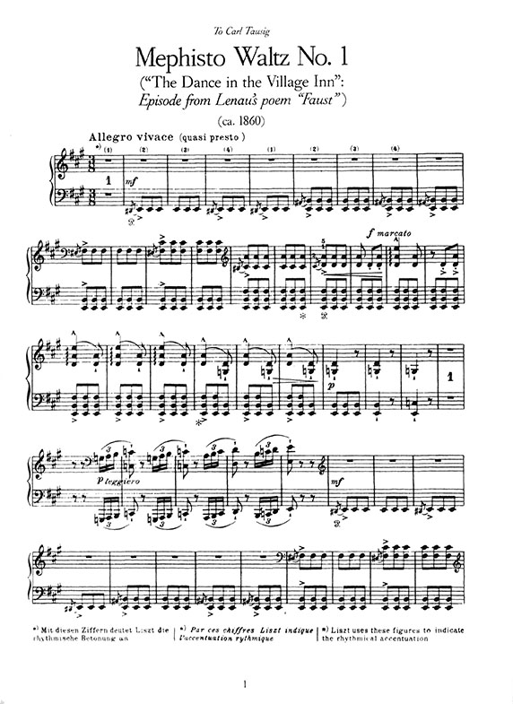 Franz Liszt Mephisto-Walzer and Other Works for Solo Piano Franz Liszt Mephisto-Walzer and Other Works for Solo Piano