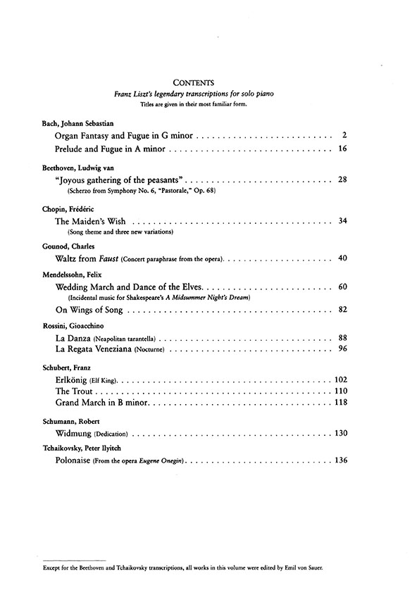 Franz Liszt La Danza and Other Great Piano Transcriptions Franz Liszt La Danza and Other Great Piano Transcriptions