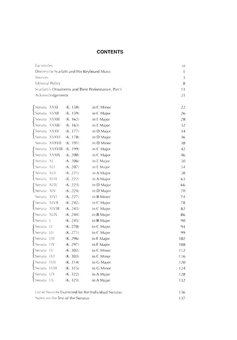 Scarlatti Ninety Sonatas Volume Ⅱ