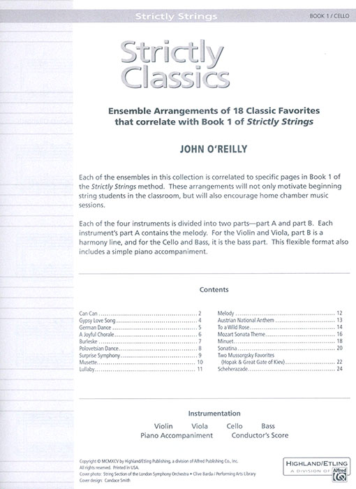 Strictly Classics Book 1 Cello Strictly Classics Book 1 Cello