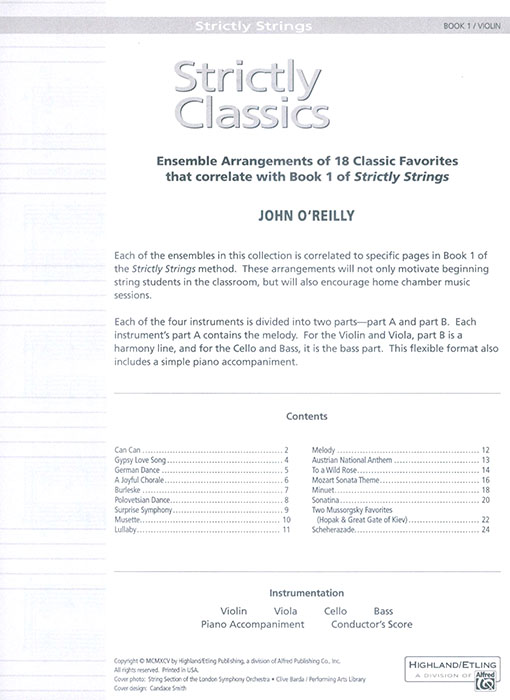 Strictly Classics Book 1 Violin Strictly Classics Book 1 Violin