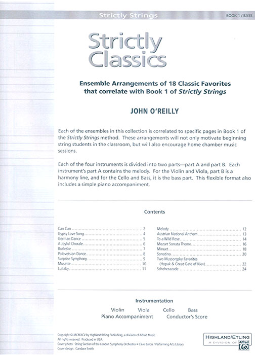 Strictly Classics Book 1 Bass Strictly Classics Book 1 Bass