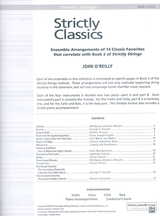 Strictly Classics Book 2 Viola Strictly Classics Book 2 Viola
