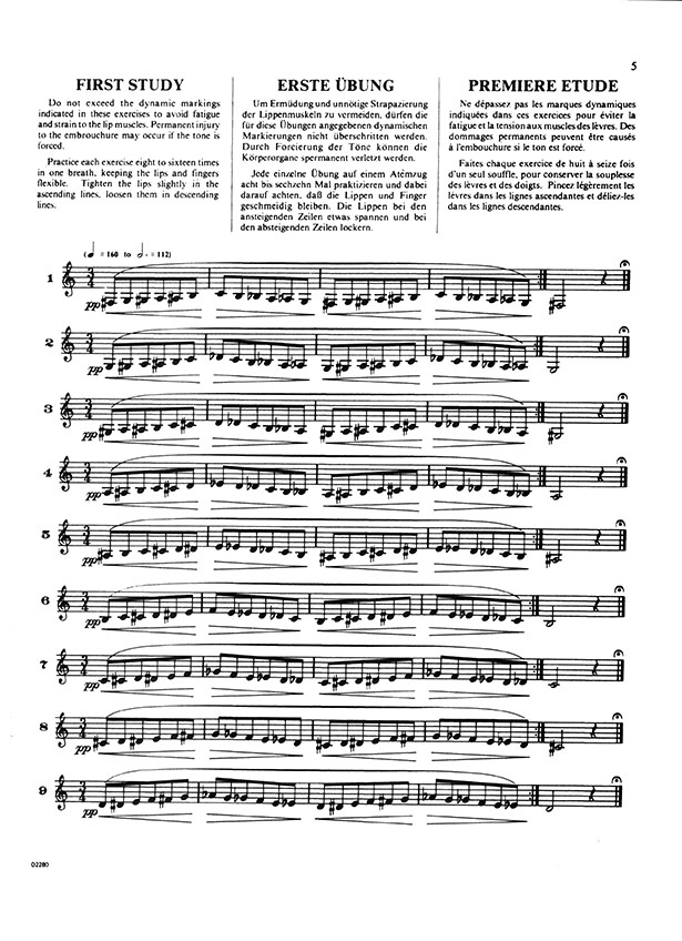 H. L. Clarke Technical Studies for the Cornet