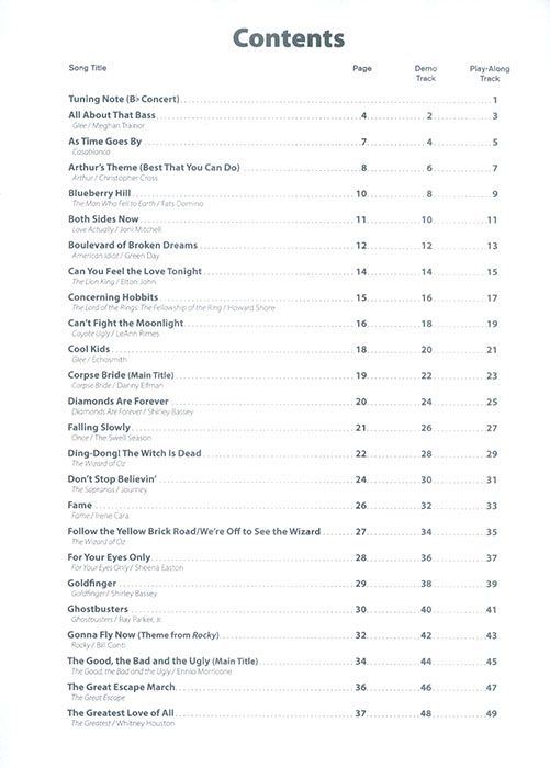 Top Hits from TV, Movies & Musicals Instrumental Solos for Horn in F Top Hits from TV, Movies & Musicals Instrumental Solos for Horn in F