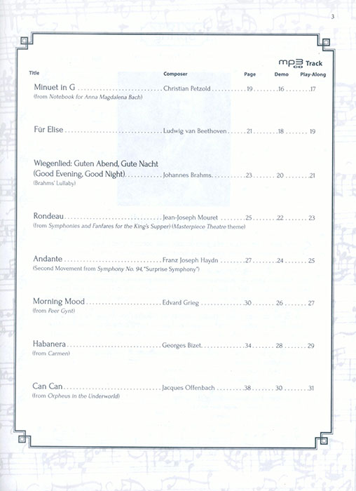 Easy Classical Themes Instrumental Solos