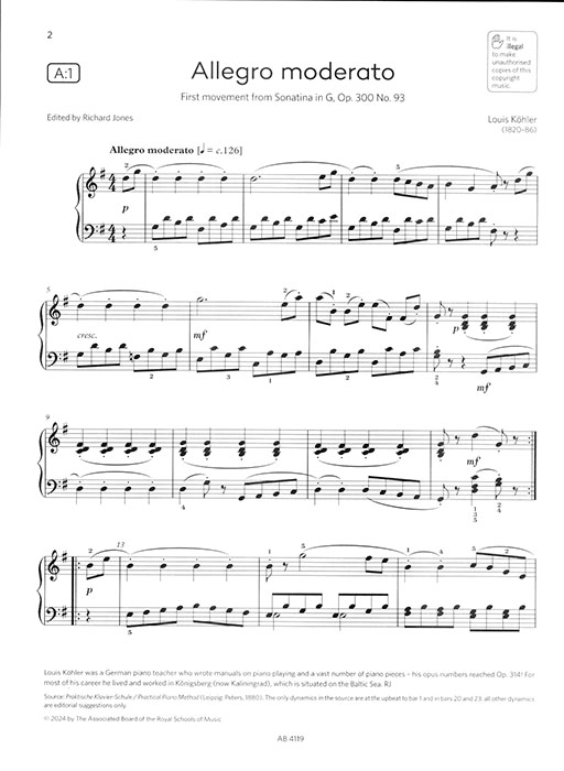 Piano Exam Pieces 2025 & 2026 Grade 3
