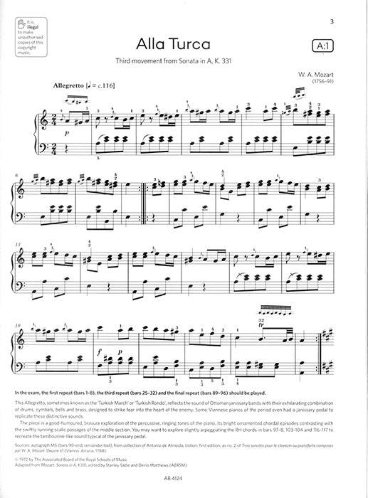 Piano Exam Pieces 2025 & 2026 Grade 8