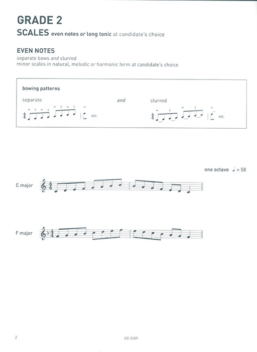 Violin Scales & Arpeggios Grade 2 Violin Scales & Arpeggios Grade 2