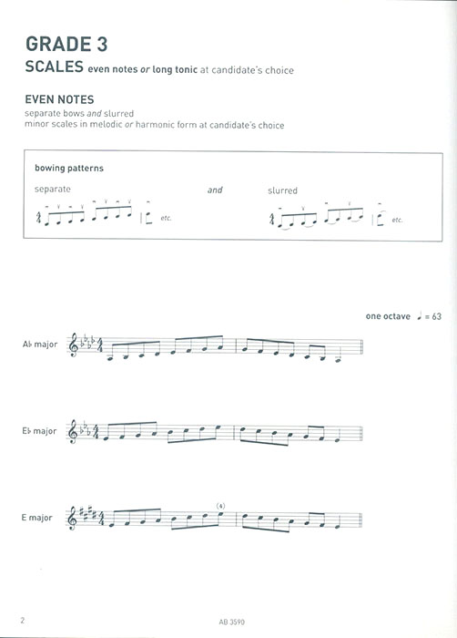 Violin Scales & Arpeggios Grade 3 Violin Scales & Arpeggios Grade 3