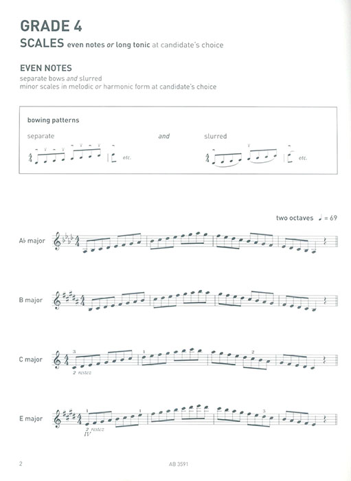 Violin Scales & Arpeggios Grade 4 Violin Scales & Arpeggios Grade 4