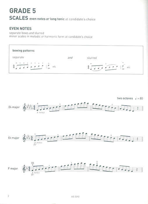 Violin Scales & Arpeggios Grade 5 Violin Scales & Arpeggios Grade 5