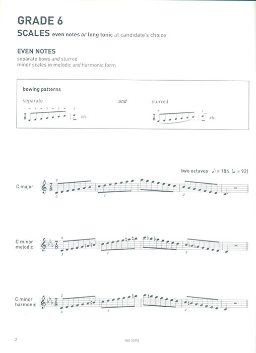 Violin Scales & Arpeggios Grade 6 Violin Scales & Arpeggios Grade 6