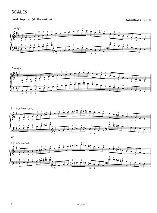 Piano Scales & Arpeggios Grade 3