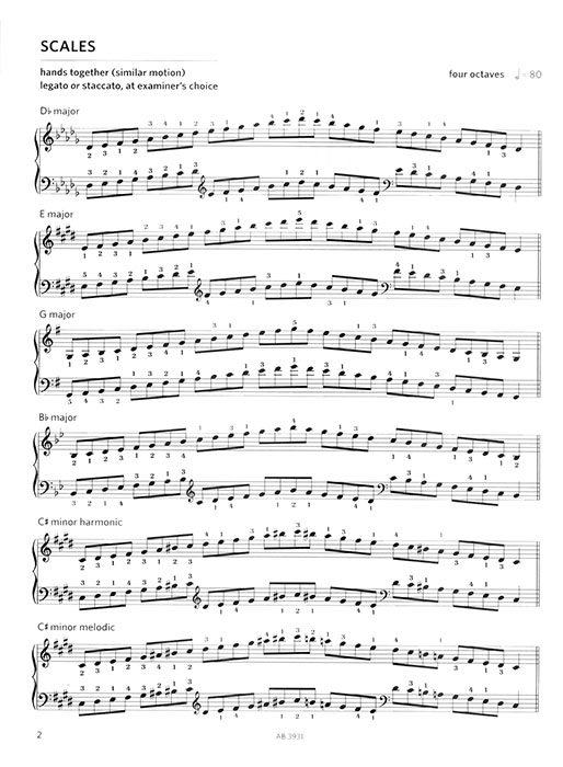 Piano Scales & Arpeggios Grade 7 Piano Scales & Arpeggios Grade 7