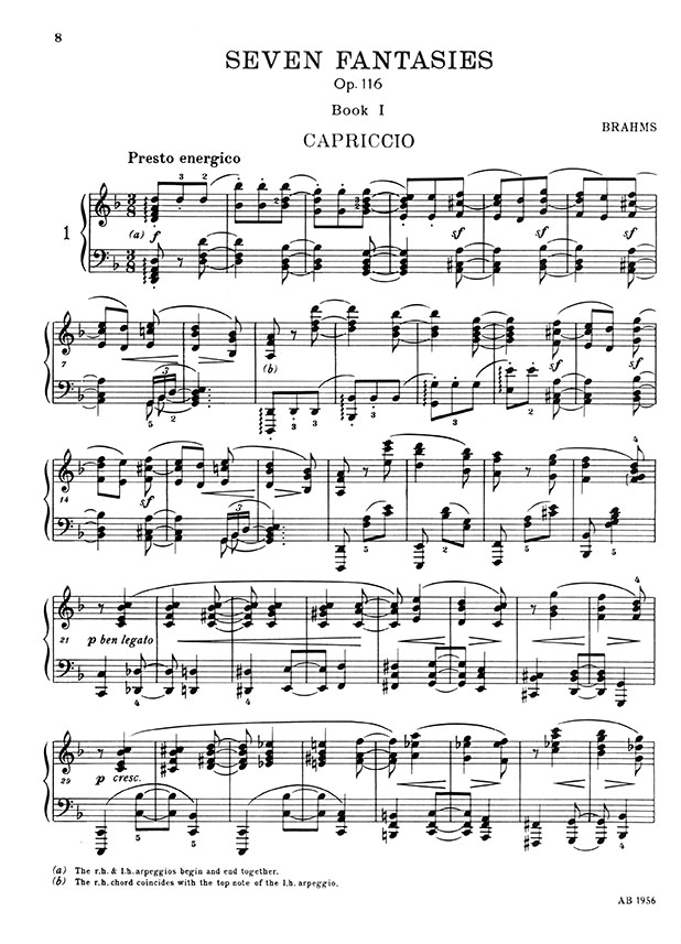 Brahms Seven Fantasies Op. 116 (Ferguson) Brahms Seven Fantasies Op. 116 (Ferguson)
