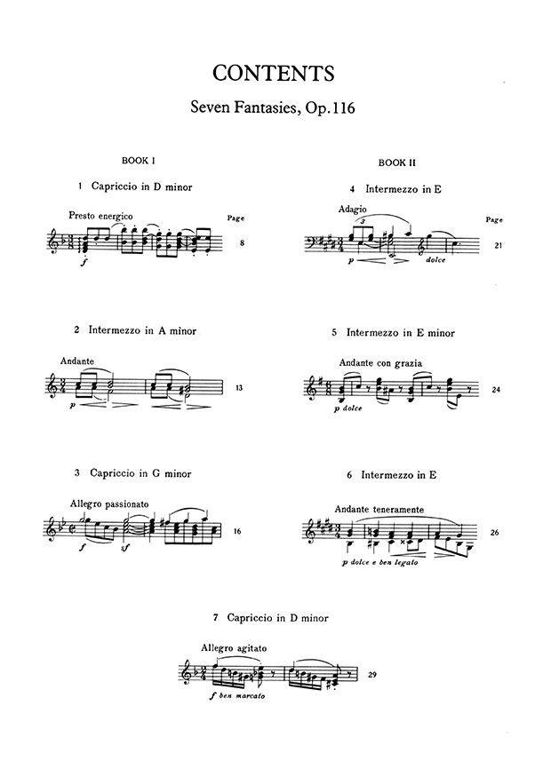 Brahms Seven Fantasies Op. 116 (Ferguson) Brahms Seven Fantasies Op. 116 (Ferguson)