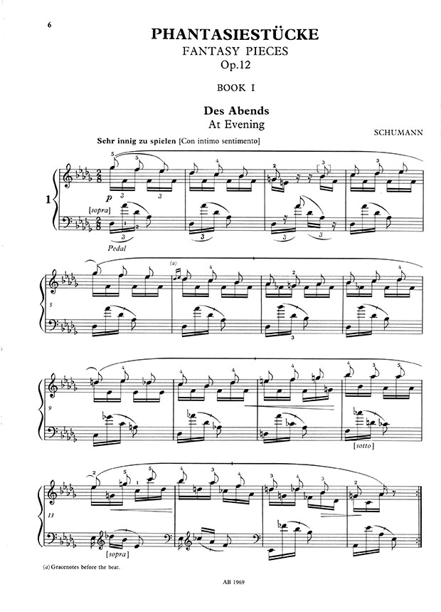 Schumann Phantasiestucke Op. 12 Edited and annotated by Howard Ferguson Schumann Phantasiestucke Op. 12 Edited and annotated by Howard Ferguson