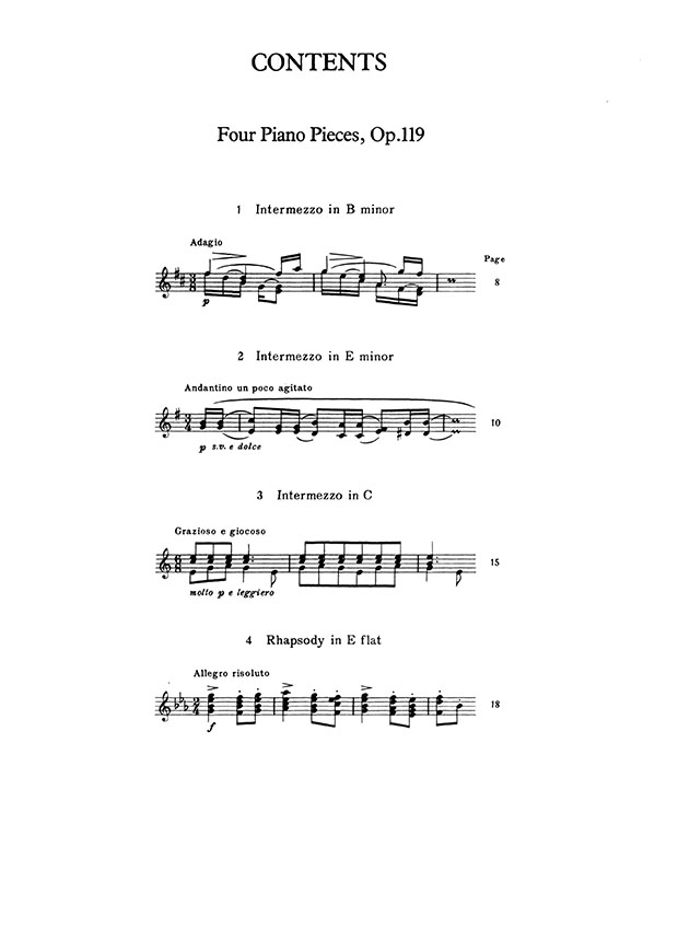 Brahms Four Piano Pieces Op. 119 (Ferguson)