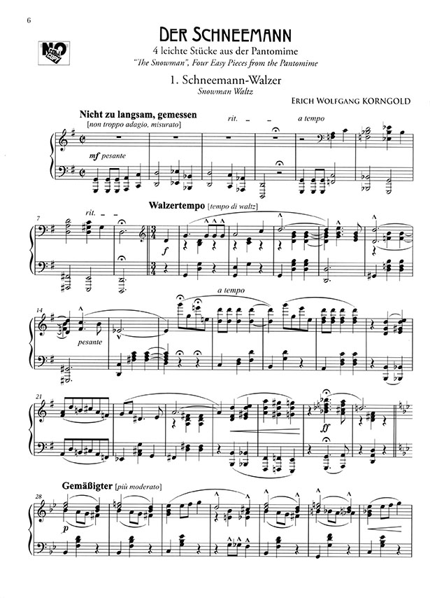 Korngold コルンゴルト ピアノ作品集《雪だるま》 Korngold コルンゴルト ピアノ作品集《雪だるま》