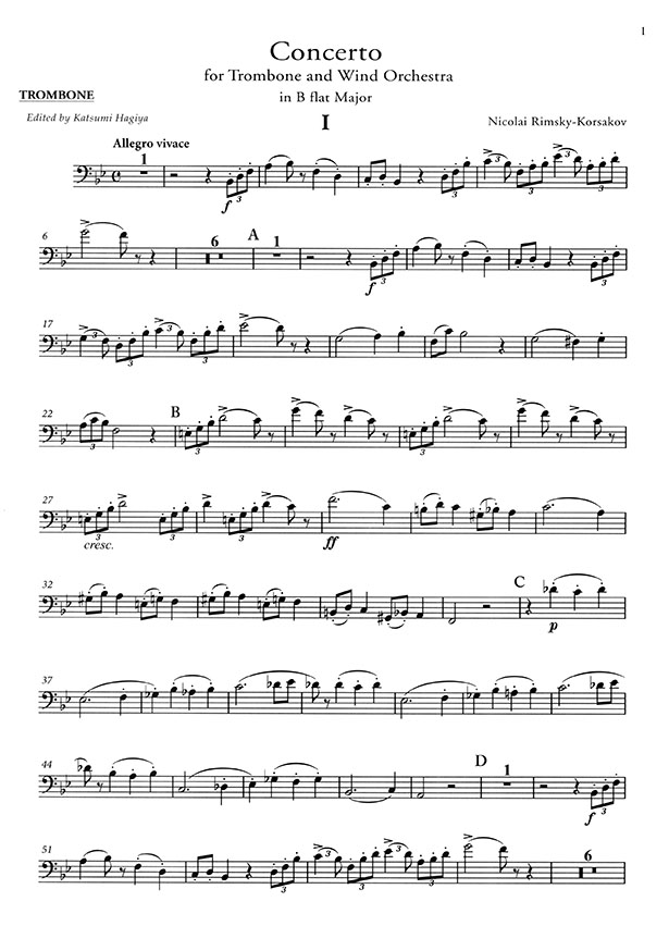 Rimsky-Korsakov Trombone Concerto in B flat Major／リムスキー＝コルサコフ トロンボーン協奏曲 変ロ長調