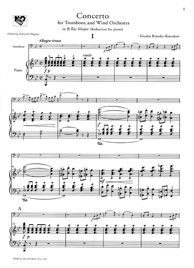 Rimsky-Korsakov Trombone Concerto in B flat Major／リムスキー＝コルサコフ トロンボーン協奏曲 変ロ長調