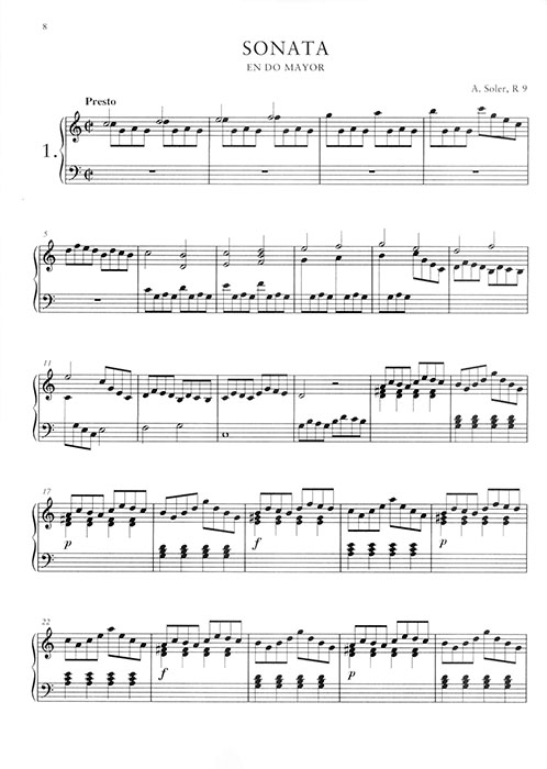 Soler ソレール 鍵盤のためのソナタ集 標準版ピアノ楽譜 Soler ソレール 鍵盤のためのソナタ集 標準版ピアノ楽譜