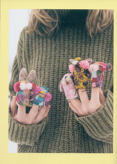 ダーニング刺繍の小さなぬいぐるみ ダーニング刺繍の小さなぬいぐるみ