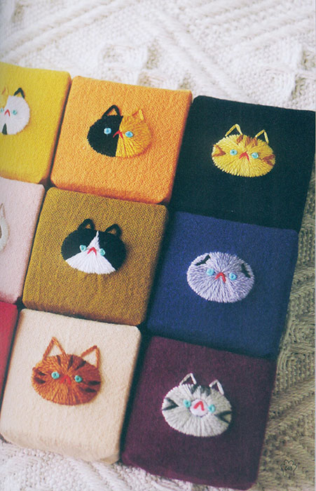 にゃんにゃん猫刺繍