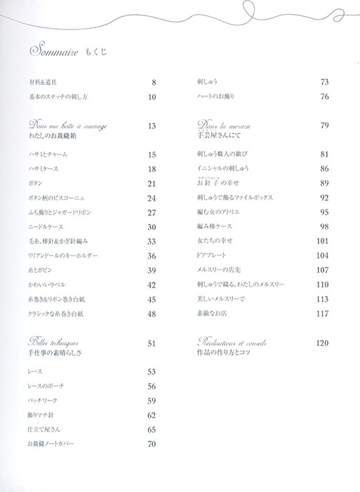 パリの手芸屋さんのクロスステッチ