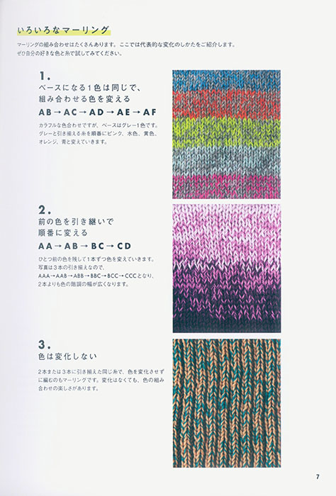 ベルンド・ケストラーのマーリング編み Marls Knitting ベルンド・ケストラーのマーリング編み Marls Knitting