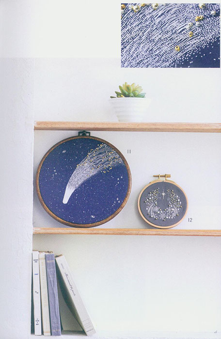 きらめく星空刺しゅう きらめく星空刺しゅう