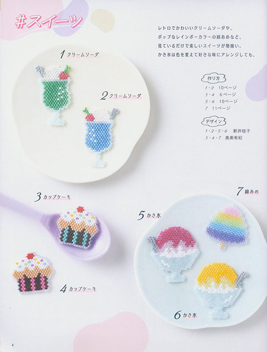 8646 韓国で大人気のワッペンワークをビーズステッチで作っちゃいました！