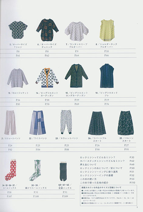 8715 Maffon Fabric with ロックミシンベーシックソーイング 8715 Maffon Fabric with ロックミシンベーシックソーイング
