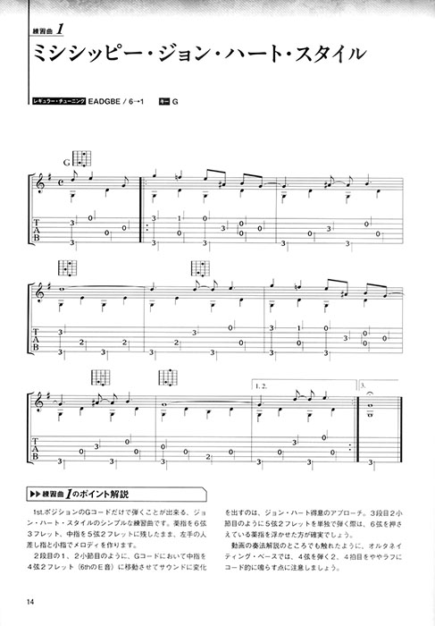 打田十紀夫 動画でよくわかるアコースティック・ブルース・ギター大百科