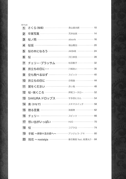 TAB譜付スコア ソロ・ギターで奏でる 卒業・旅立ちの歌
