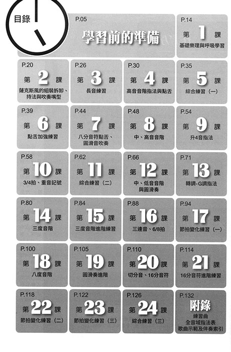 薩克斯風完全入門24課