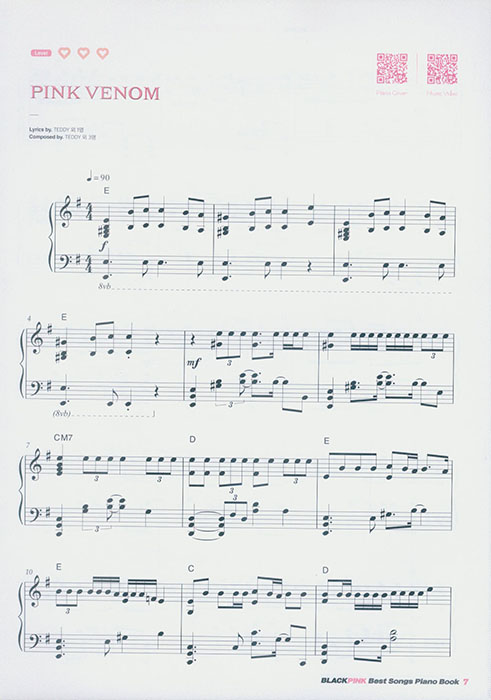 BLACKPINK Best Songs Piano Book by DooPiano