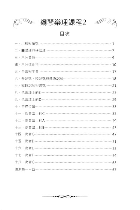 鋼琴樂理課程2 鋼琴樂理課程2