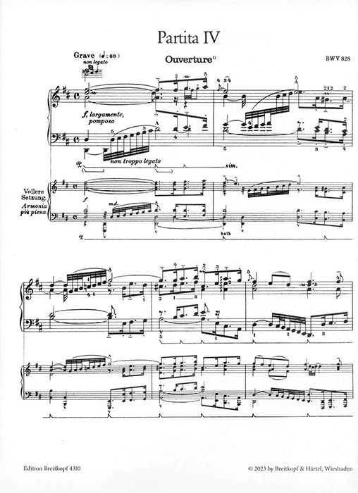 Bach-Bousoni Klavierwerke Instruktive Ausgabe Band X Partiten Nr. 4-6 BWV 828-830 Bach-Bousoni Klavierwerke Instruktive Ausgabe Band X Partiten Nr. 4-6 BWV 828-830