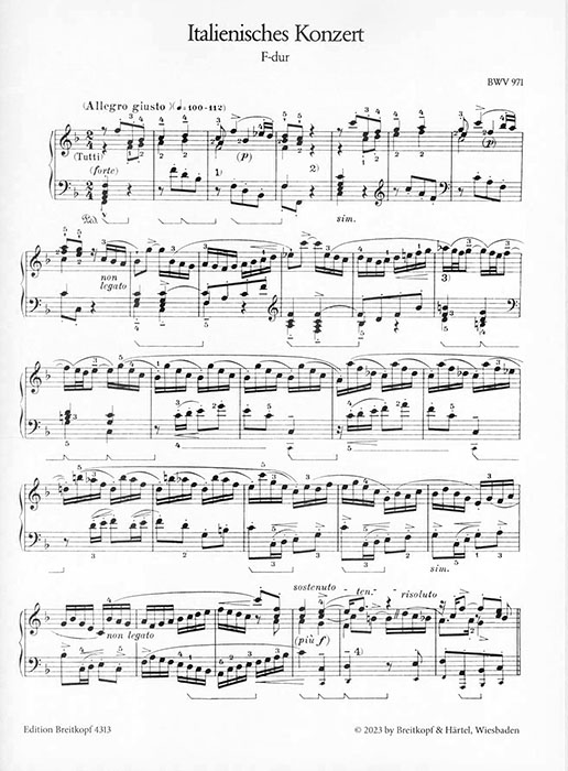 Bach-Busoni Klavierwerke Instruktive Ausgabe Band ⅩⅢ Italienisches Konzert F-dur BWV 971 / Partita h-moll BWV 831 Bach-Busoni Klavierwerke Instruktive Ausgabe Band ⅩⅢ Italienisches Konzert F-dur BWV 971 / Partita h-moll BWV 831