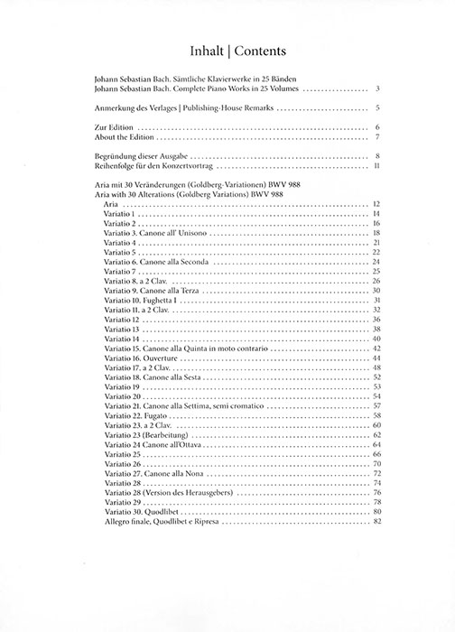 Bach-Busoni Klavierwerke Instruktive Ausgabe Band XV Goldberg-Variationen BWV 988 Bach-Busoni Klavierwerke Instruktive Ausgabe Band XV Goldberg-Variationen BWV 988