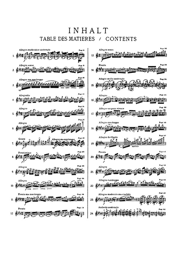 Gaviniés 24 Etudes 'Matinées' for Violin