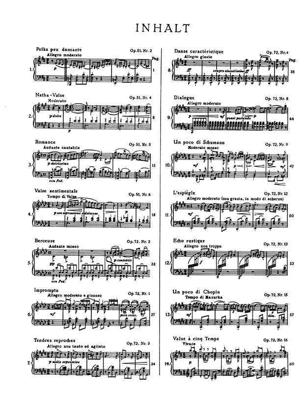 Tschaikowsky Ausgewählte Klavierwerke Band III
