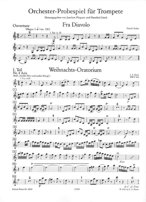 Orchester Probespiel Trompete Orchester Probespiel Trompete