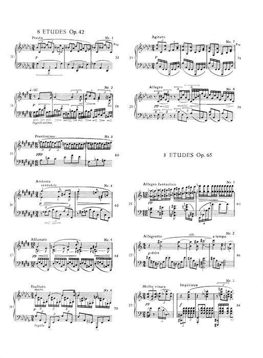 Skrjabin Klavierwerke Ⅰ Etüden Opus 8, 42, 65 Skrjabin Klavierwerke Ⅰ Etüden Opus 8, 42, 65